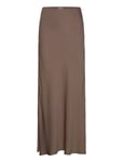 Twist & Tango Tyne Satin Midi Skirt Brun