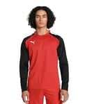 PUMA Men's TeamLIGA Training Sweat Sweater, Puma Red-Puma Black, XXL