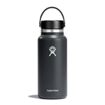 HYDRO FLASK - Water Bottle 946 ml (32 oz) - Vacuum Insulated Stainless Steel Water Bottle with Leak Proof Flex Cap and Powder Coat - BPA-Free - Wide Mouth - Stone