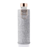 EQUA vattenflaska glas 750ml Textil Mismatch Rose Gold