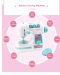 Mini Electric Sewing Machine Toys Educational Learning Design Clothing For Kids