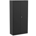 Armoire De Rangement Métallique Meuble De Bureau Verrouillable 180cm Anthracite