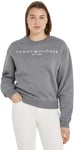 Tommy Hilfiger Women's Sweatshirt without Hood, Grey (Medium Heather Grey), XXS