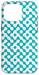 Coque pour iPhone 16 Pro Turquoise Aqua Cyan Circle Blue Ripples Pulsating Pattern