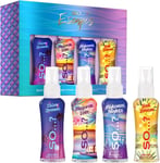 So.? Summer Escapes Body Mist 4x50ml Women Girls Gift Set, Fragrance Spray Set U