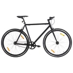 vidaXL Fixed gear cykel svart 700c 55 cm 92250