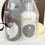 MOLTON BROWN Muddled Plum Bath & Shower Gel Body Lotion Soap Gift Set Bag