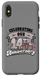 iPhone X/XS 14th Wedding Anniversary Celebrating 14 Years Matching Gift Case