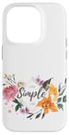 Coque pour iPhone 14 Pro T-shirt à fleurs, housse de téléphone portable, sweat à capuche à fleurs