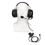 Safety Noise Reduction Headphones 7.1mm Safety Ear Muffs+U94PTT For Yaese VX‑3R