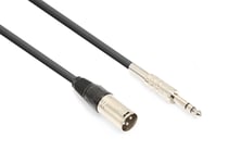 Vonyx CX316-1 Cable XLR M-6.3 St. 1.5m, XLR Hane - Telejack 6,3mm Stereo SKY-177.742