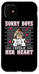 Coque pour iPhone 11 Shih Tzu Dog Valentines Day I Stole Her Heart Valentine