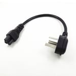 0.2m Black CN AU ¿ câble d'alimentation coudé à 3 pôles pour ordinateur Portable, 20CM, IEC 60320 C5 à 3 broches, 10a 250V, adaptateur électrique pour HP, IBM, ASUS, TCL