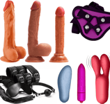 Strap on Dildo Sex Toy Kit For Couples Bondage Vibrator Vibrator Double Dildo