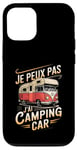 Coque pour iPhone 12/12 Pro Je Peux Pas J’ai Camping Car Homme Humour Retraite Vintage