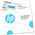 HP - Papier photo finition glacée HP Avancée - 250 g/m2. 4 x 12 pouces (101 x 305 mm) - 10 feuilles