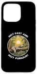 Coque pour iPhone 15 Pro Max Graphique amusant « Happy Lazy Sloth Not Fast And Not Furious »