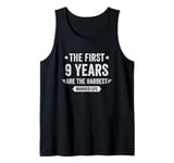 9 Year Wedding Anniversary Married Couples 9th Anniversary Tank Top