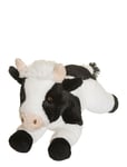 Teddy Farm, Lying Cow Toys Soft Toys Stuffed Animals Black Teddykompaniet