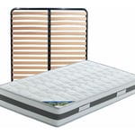 Altobuy - seychelles - Pack Matelas + Lattes 130x190