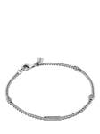 Coach Mixed Charm Sturdy Curb Chain Bracelet, Silver