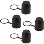 Shining House - 4pcs Cache Boule Attelage, Protège Boule d'Attelage Couverture d'Attelage à Boule ø 52 Mm Accessoire d'Attelages Pour Remorque Pour