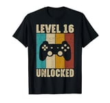 Level 16 Unlocked Video Gamer 16th Birthday Gifts Vintage T-Shirt