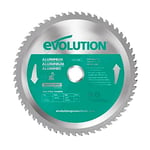 Evolution Power Tools A185TCT-60CS - Lame de scie de 185 mm pour la coupe d’aluminium - Produit quasiment pas de chaleur, d’ébarbures ni d’étincelles