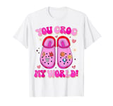 Retro You Croc My World Funny Croc Valentine T-Shirt