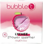 Bubble T Cosmetics Lychee Fizzing Shower Steamer, Relax with Essential Oils 120g