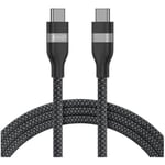 USB-C till USB-C-kabel - ANKER - 240 W - Flerfärgad flätad - Snabbladdning - Kompatibel iPhone 16/16