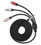 3.5mm to 3 RCA Stereo Audio Video AUX Cable Splitter - 1.8m