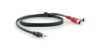 KRAMER C-A35M/2RAM-25 3.5MM STEREO AUDIO TO TWO RCA (MALE - MALE) CABLE (25') 7.6M (95-0122025)