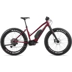 Fatbike Sähköpyörä Rock Machine Vyöry e70 S Easy Entry Dark Crimson M