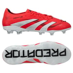 adidas Predator Pro Fg Pure Victory - Lucid Red/vit/svart - Gräs (Fg), storlek 40