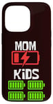 iPhone 13 Pro Low Battery Mom of 4 Kids Funny Mother of 4 Kids Mothers Day Case