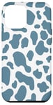 iPhone 12 Pro Max blue cow print pattren - flower blue Cow Pattern man women Case