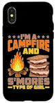 iPhone X/XS I'm A Campfire And S'mores Type Of Girl Campsite Fun Case