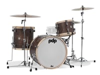 PDP Concept Classic Series 3-Piece Maple Shell Pack, Walnut w/Natural Hoops