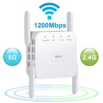 AC1200 WiFi Repeater Booster 5G 1200M Wi-Fi Extender Vahvistin Signaalitukiasema Langaton Wi-Fi-toistinsovitin