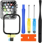 Kit De Réparation D'écran Avant Numériseur Compatible Avec Apple Watch S5/Se (2020) 44 Mm A2354 A2356 Kit D'outils Inclus