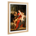 Big Box Art Framed Print of Peter Paul Rubens The Virgin and Child Design | Wall Art Picture | Home Decor for Kitchen, Living Room, Bedroom, Hallway, Oak, A2 / 24.5x18 Inch / 62x45cm