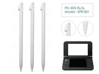 3 x White Stylus for Nintendo 3DS XL/LL Plastic Stylus Replacement Parts Pen