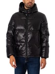 Armani ExchangeWoven Down Jacket - Black