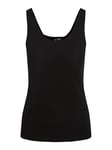 Vero Moda Womens Vmmaxi My Soft Uu Tank Top Noos Vest, Black, XS UK