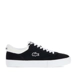 Lacoste Mens Trackserve Trainers in Black-White Suede - Size UK 8