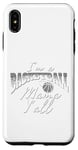 Coque pour iPhone XS Max Southern Moms Cadeau de basket-ball fantaisie pour femme Gris et blanc