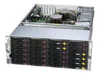 Supermicro Storage SuperServer 641E-E1CR36L - Serveur - Montable sur rack 4U - 2 voies - pas de processeur jusqu'à - RAM 0 Go - SATA/SAS - hot-swap 2.5" , 3.5" baie(s) - aucun disque dur - Gigabit Ethernet, 10 Gigabit Ethernet, 2.5 Gigabit Ethernet, 5 Gig