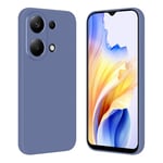 Tveinan Coque pour Xiaomi Redmi Note 13 Pro 4G / Poco M6 Pro 4G Étui de Protection, Coque Silicone Liquide Ultra Mince Souple Cover TPU Fine Housse de Protection Antichoc Case, Bleu