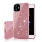 Xiaomi Redmi 13C - 3in1 Glitter Elegant Mjuk Skal Rosa